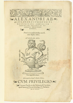 Alessandri, Genialium Dierum