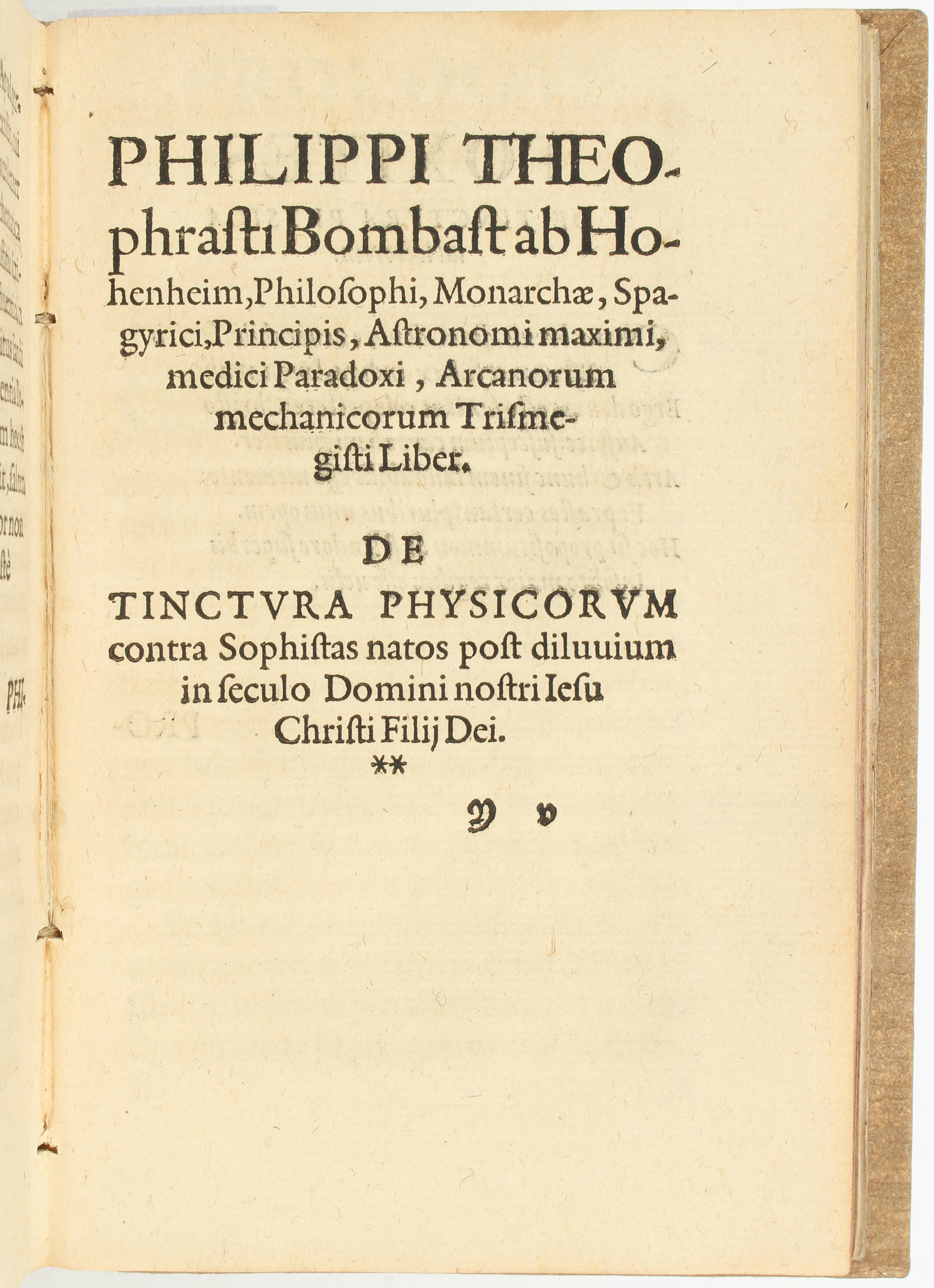 Paracelsus, Archidoxa. Heymligkeyten der Natur