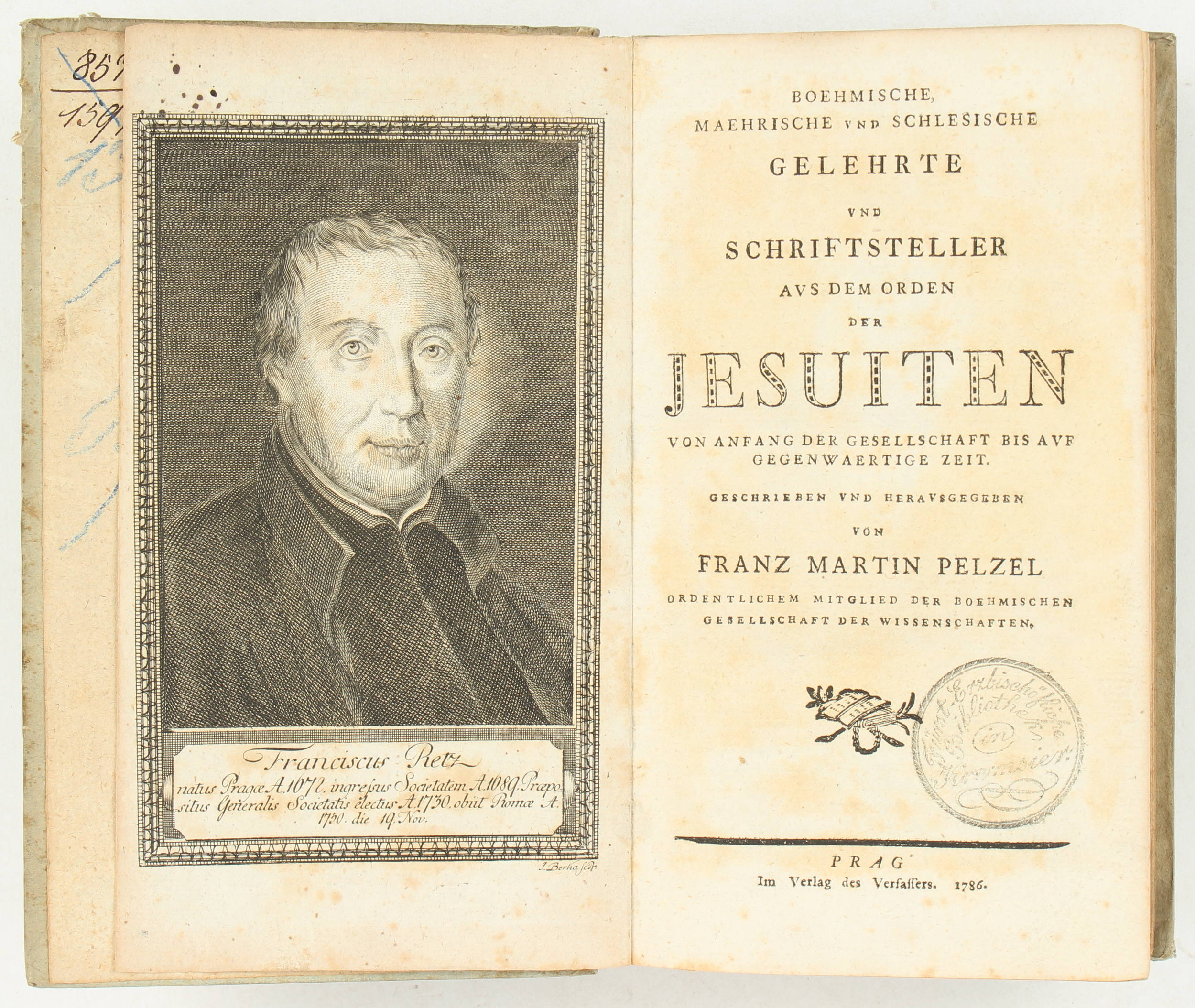 Pelzel, Boehmische, schlesische u. maehrische Gelehrte