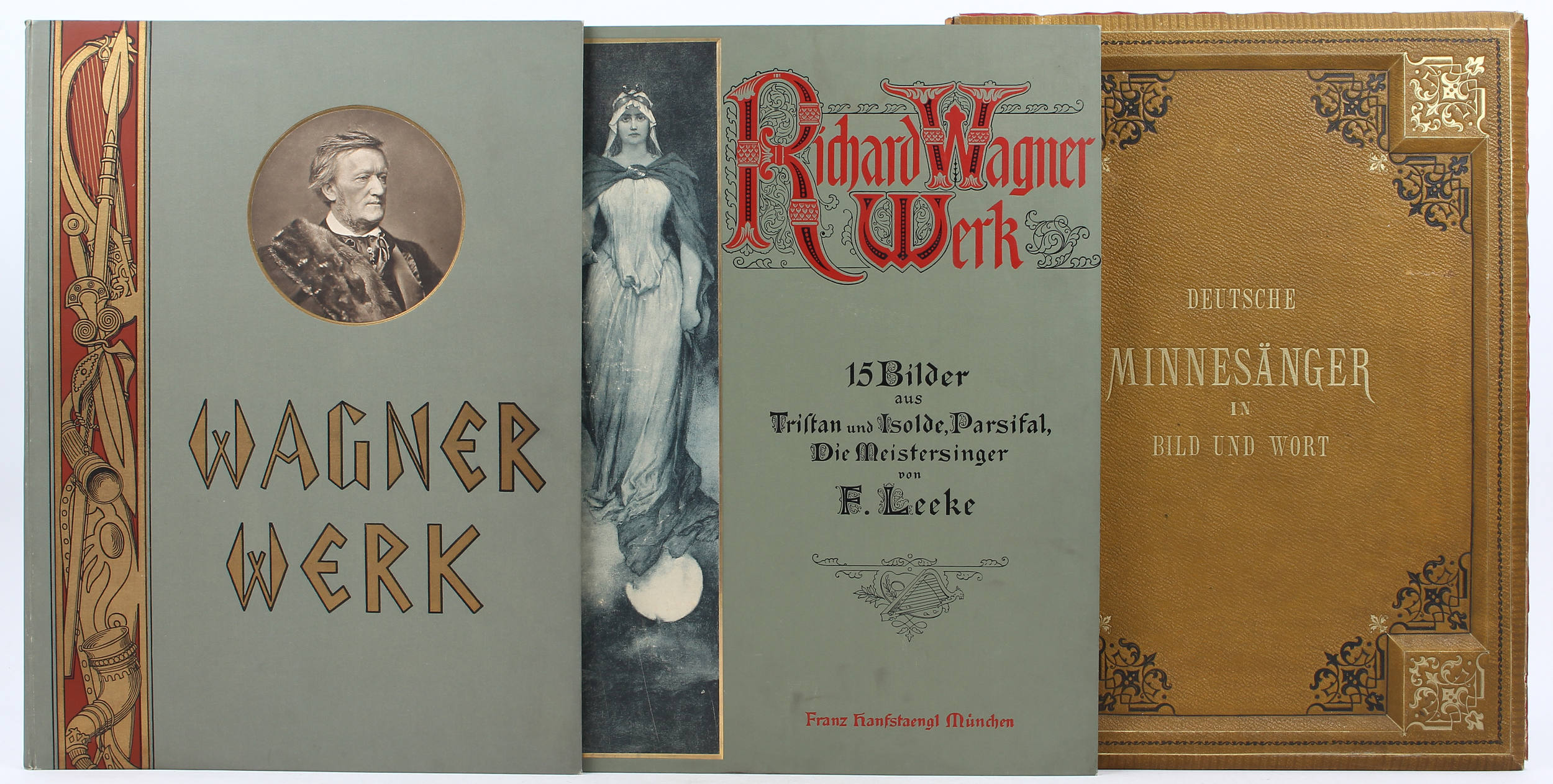 Leeke, Richard Wagner + Holland, Minnesänger. 3 Bde.