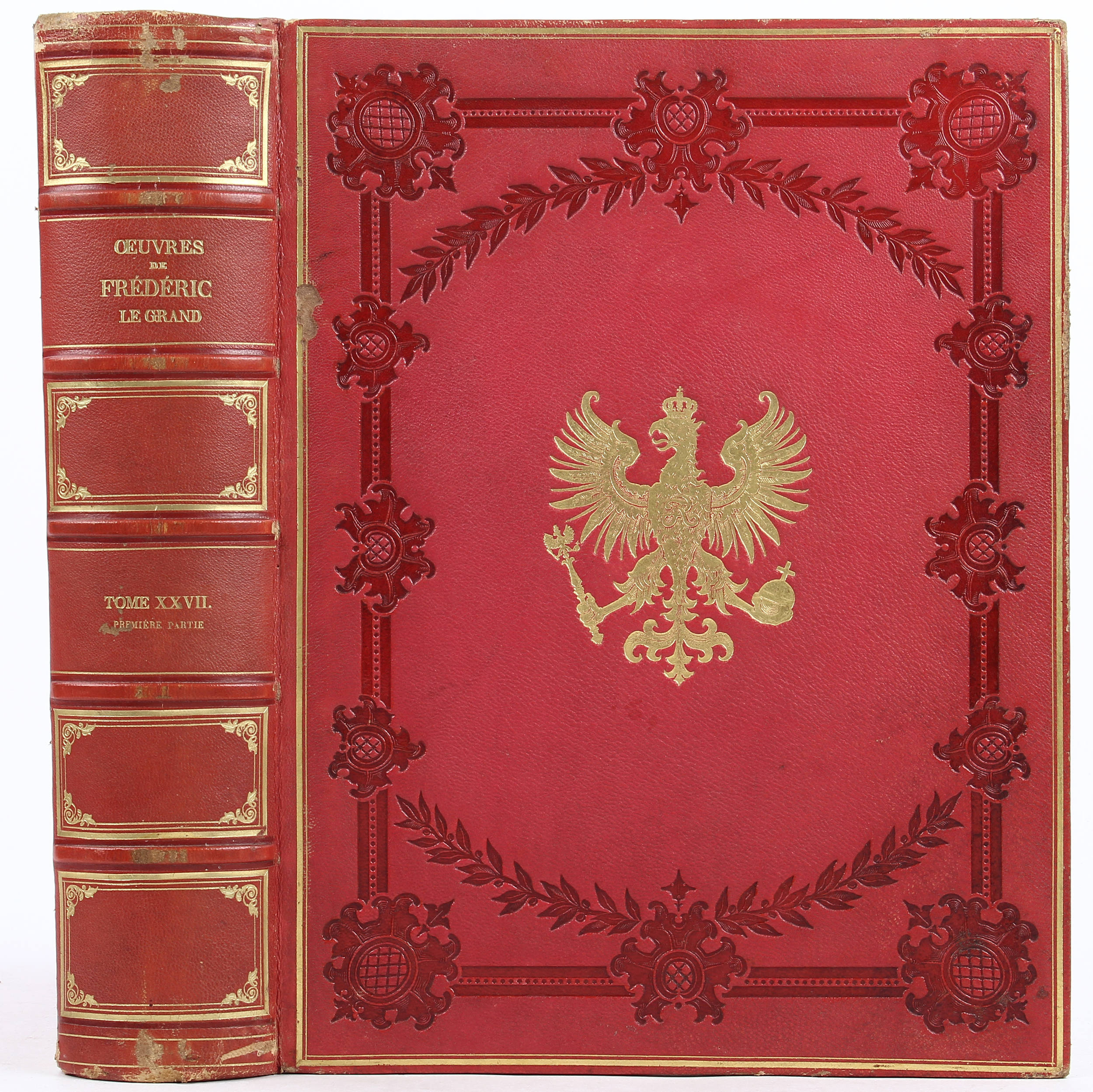 Einband für Friedrich Wilhelm IV. (über Friedrich II, Oeuvres)