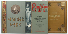 Leeke, Richard Wagner + Holland, Minnesänger. 3 Bde.