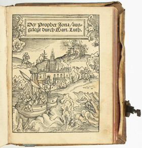 Luther, Prophet Jona + Prophet Sacharja in Sammelband + 1 Hz.-Sch.