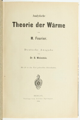 Fourier, Theorie der Wärme