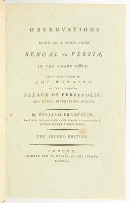 Francklin, Observations from Bengal to Persia
