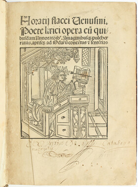 Horatius Flaccus, Opera. Straßburg 1498