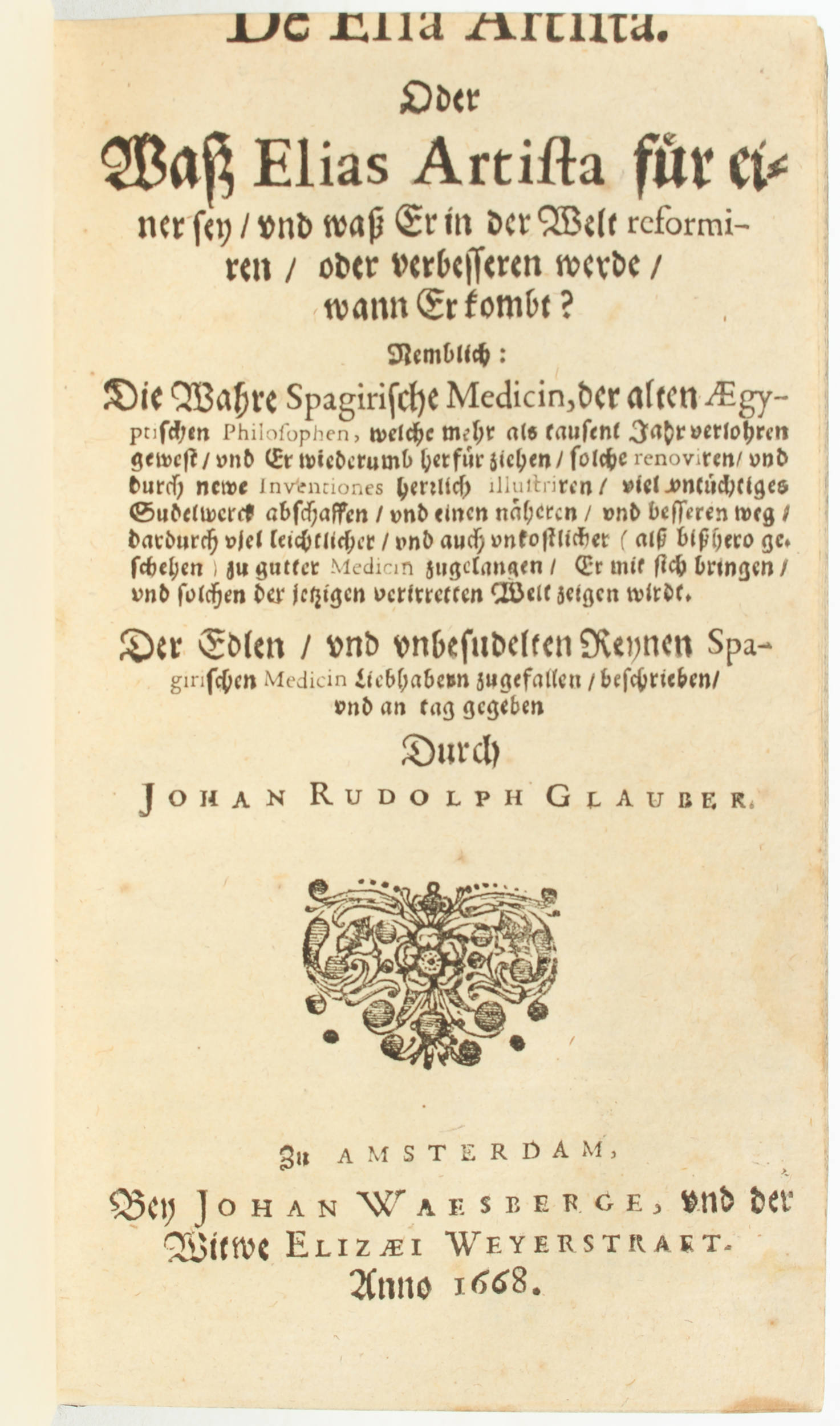 Glauber, De Elia Artista