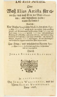 Glauber, De Elia Artista