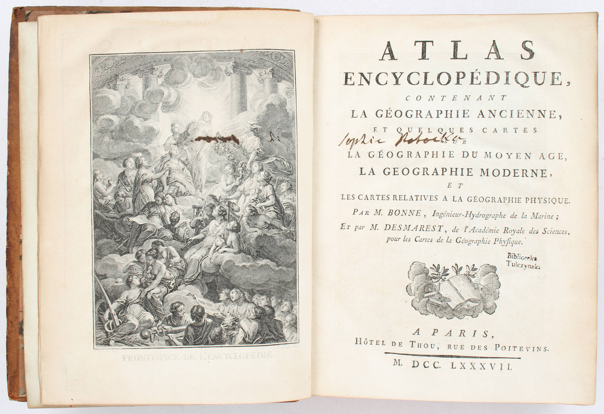 Bonne/Desmarest, Atlas encyclopédique. 2 Bde.