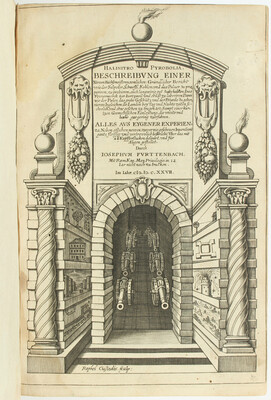 Furttenbach, Halinitro-Pyrobolia. Büchsenmeisterey / 2 Bde.