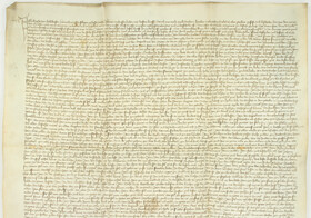 Testament der Grete von Holzhausen. Frankfurt 1454