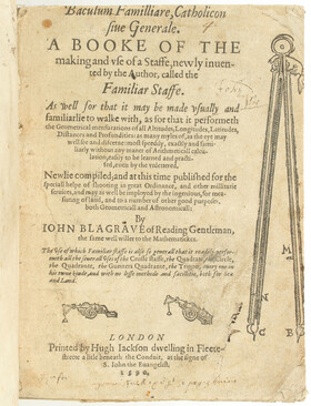 Blagrave, Baculum Familiare. Booke of a staffe