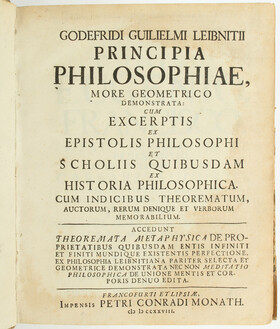 Leibniz, Principia philosophiae