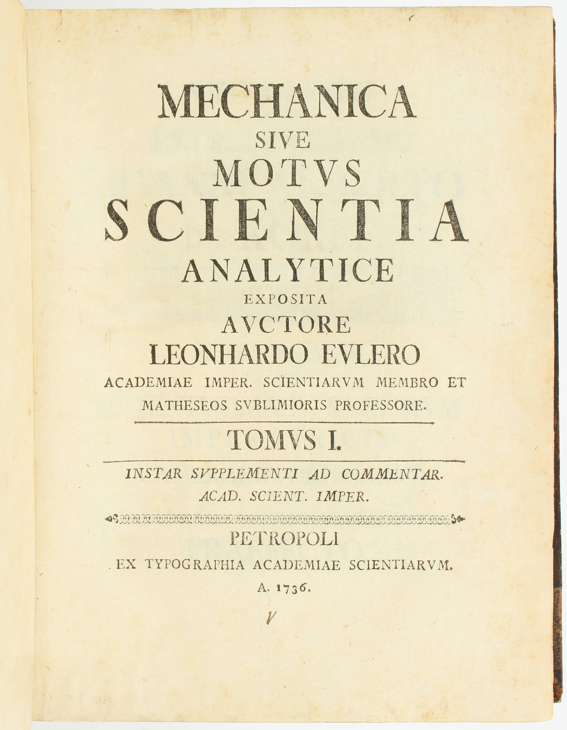 Euler, Mechanica. 2 Bde.