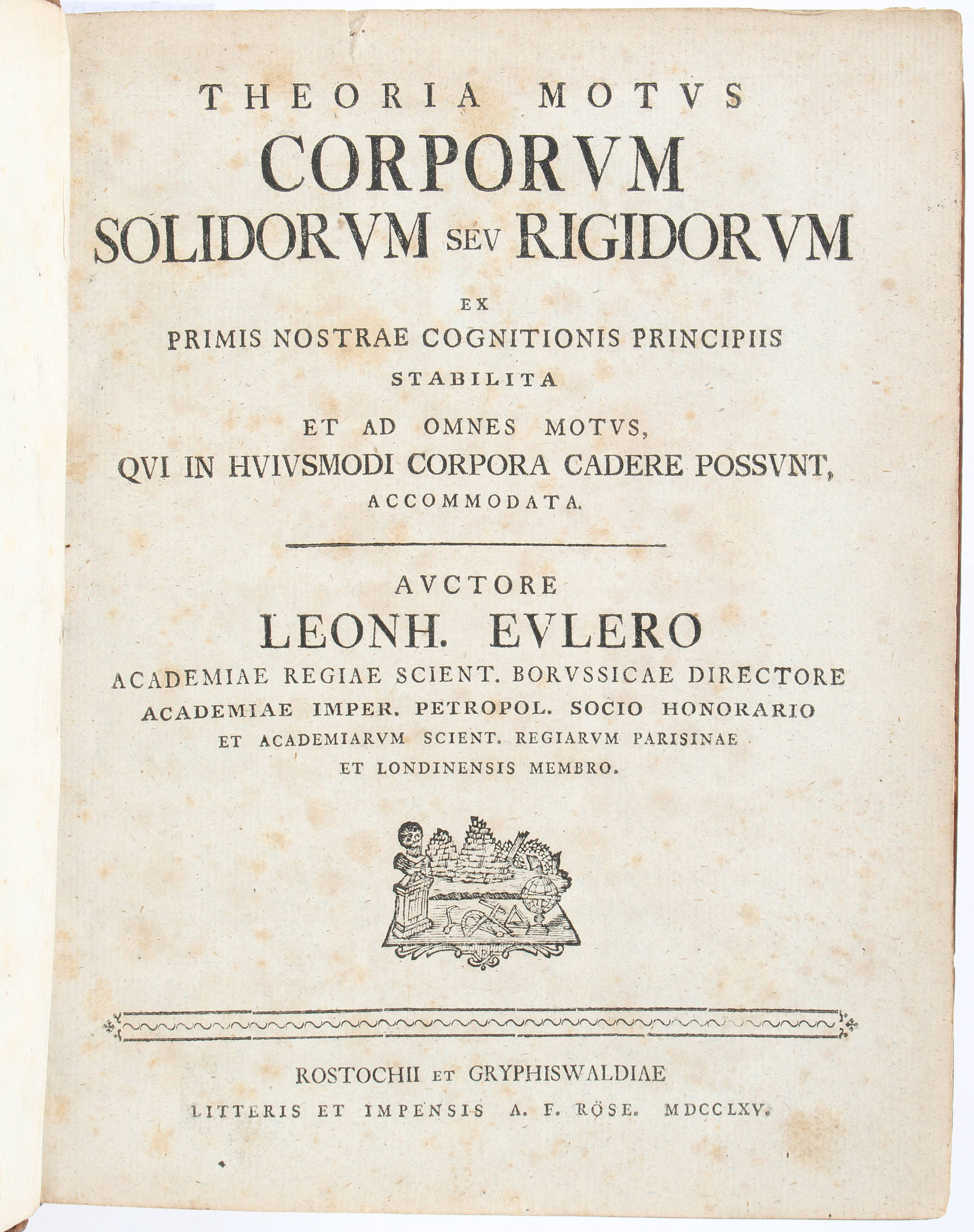 Euler, Theoria motus corporum