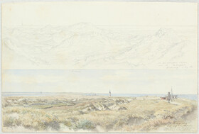 Wangerooge-Spiekeroog. Aquarell u. Bleistiftskizze auf 1 Bl.