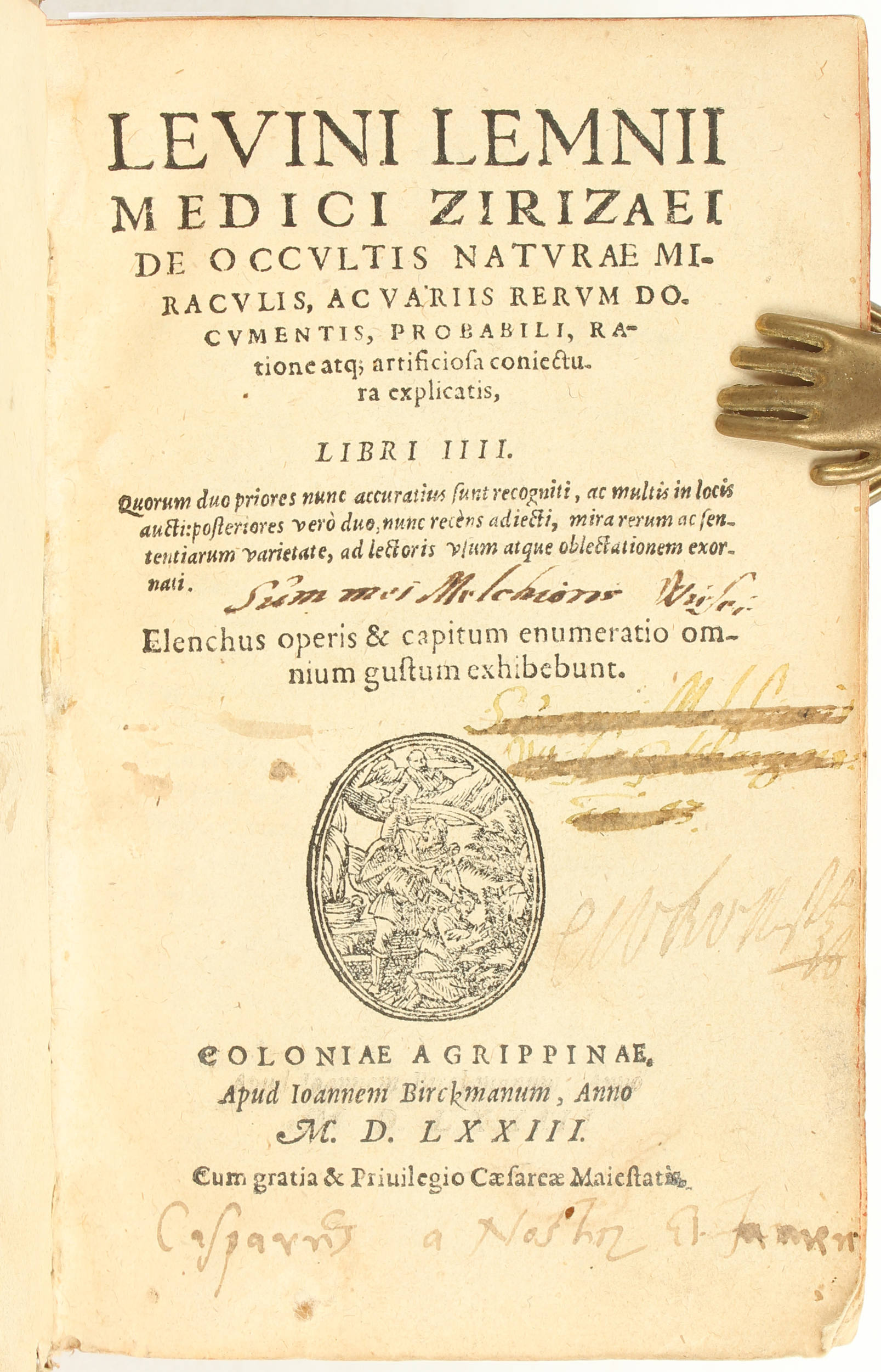 Lemnius, De occultis naturae miraculis