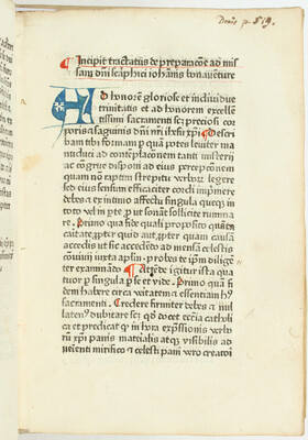 Bonaventura, De triplici via. Köln 1475