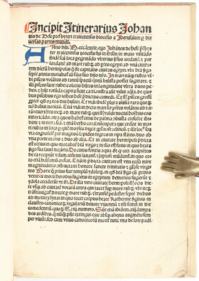 Hese, Itinerarius Jherusalem describens. Köln 1500