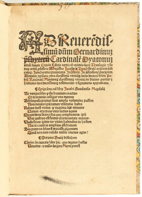 Hoogstraten, Ad reverendissimum Bernardinum. 1511