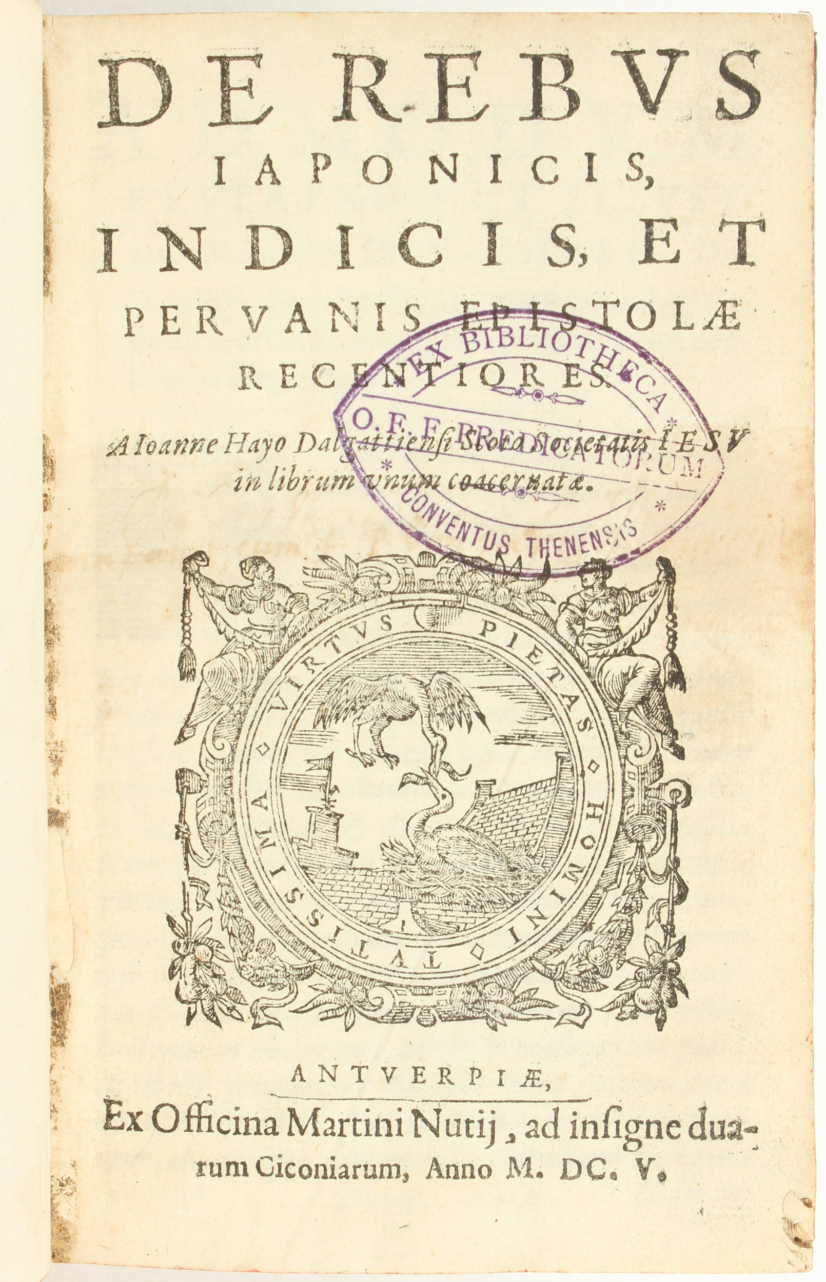 Hay, De rebus Japonicis, Indicis, et Peruanis