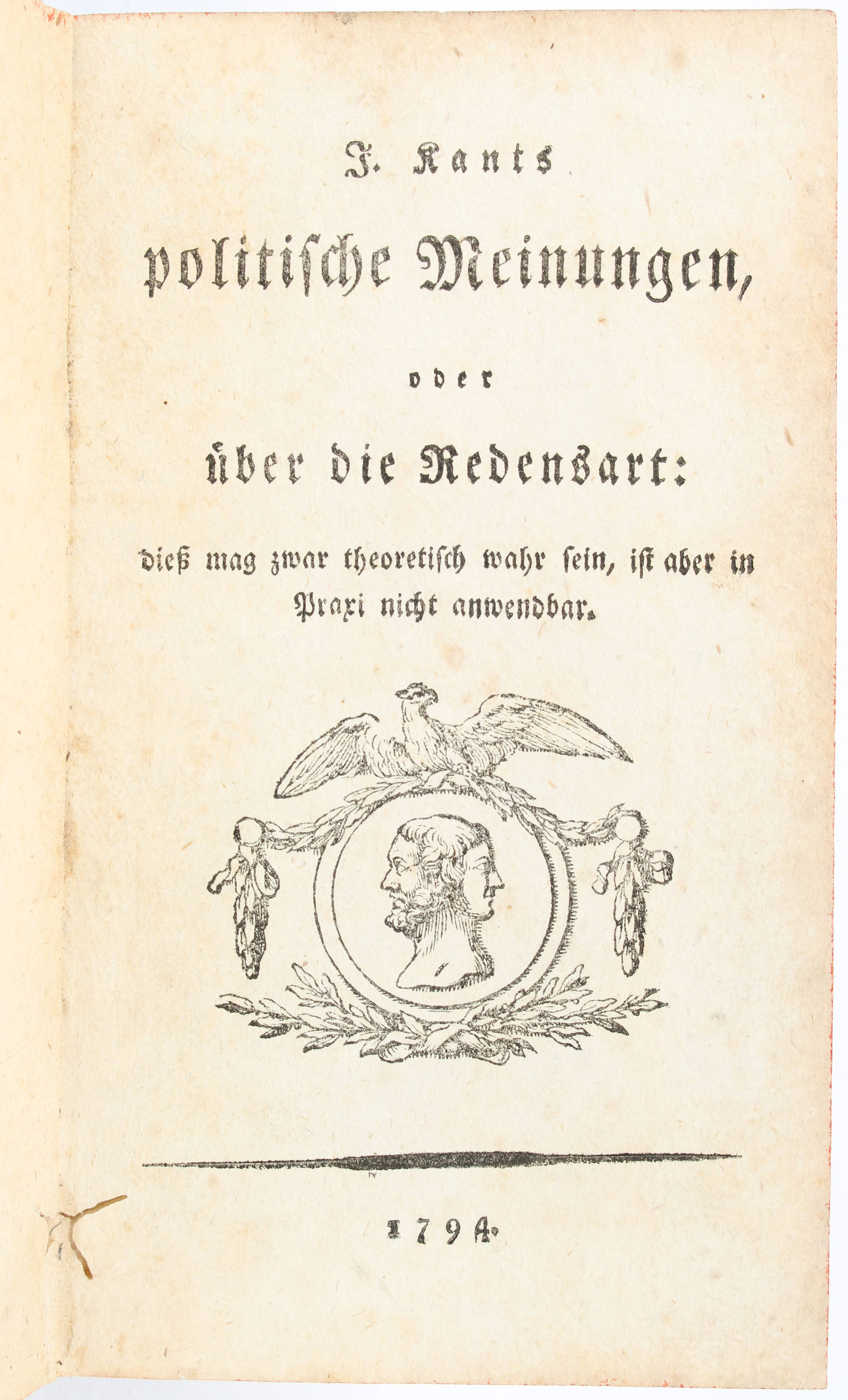 Kant, Politische Meinungen