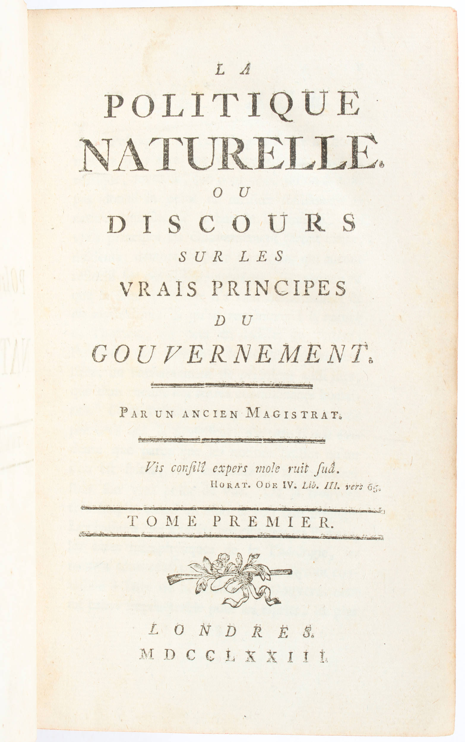 (Holbach), System der Natur / 5 Bde.