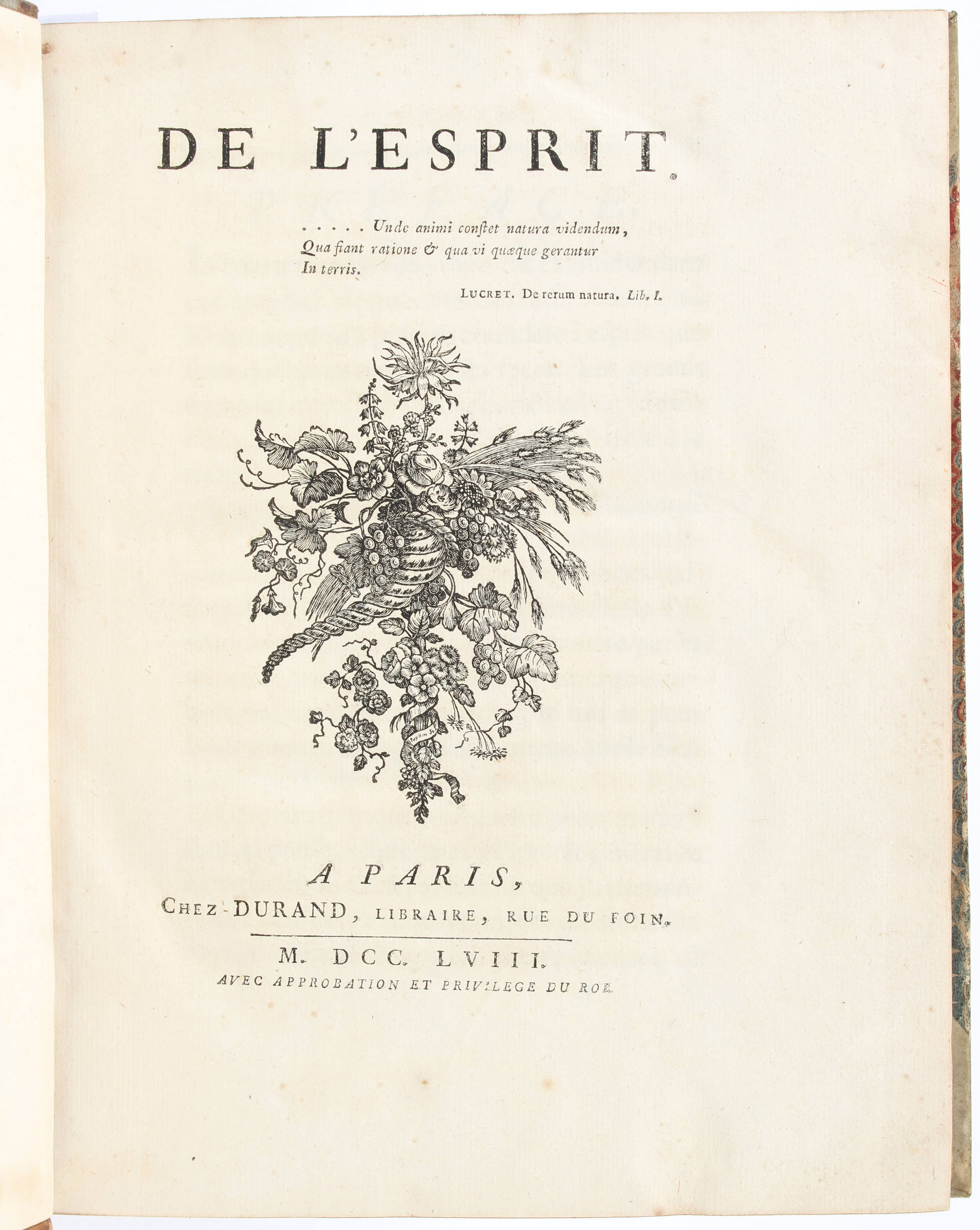 (Helvétius), De l'esprit. (2. Druck)