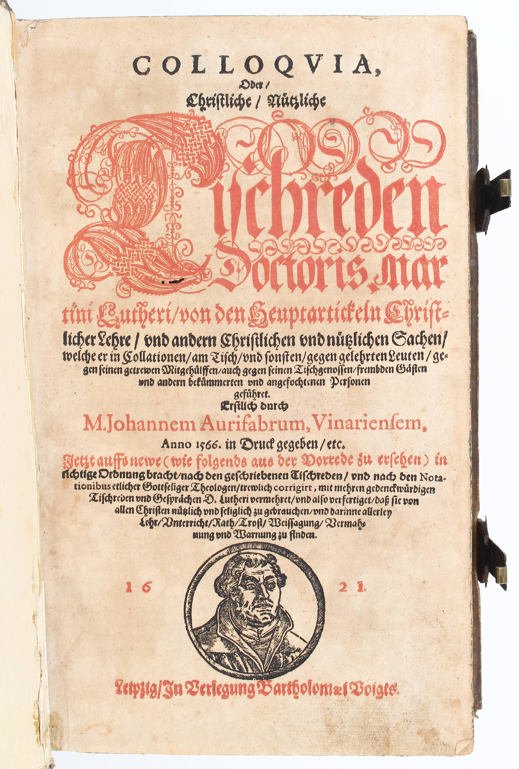 Luther, Colloquia oder Tischreden. 1621
