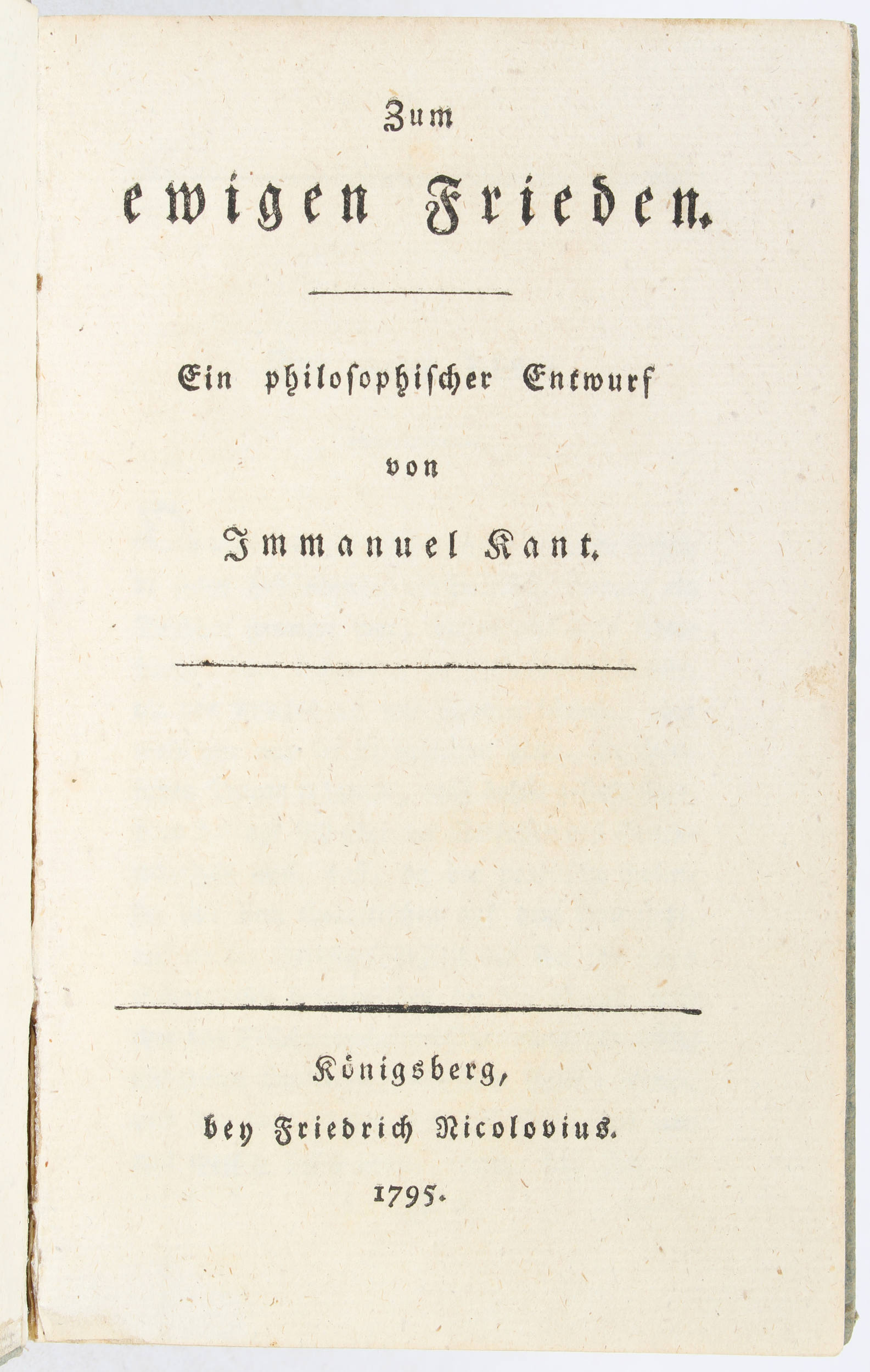 Kant, 7 Werke in 8 Bdn. 1763-1800