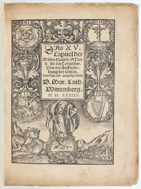 Luther, Das XV. Capitel. Dritter Druck.