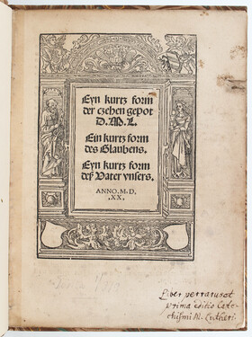 Luther, Eine kurze Form der zehn Gebote