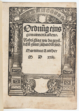 Luther, Ordnung eins gemainnen kastens