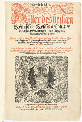 Reichsabschiede. Sammelband