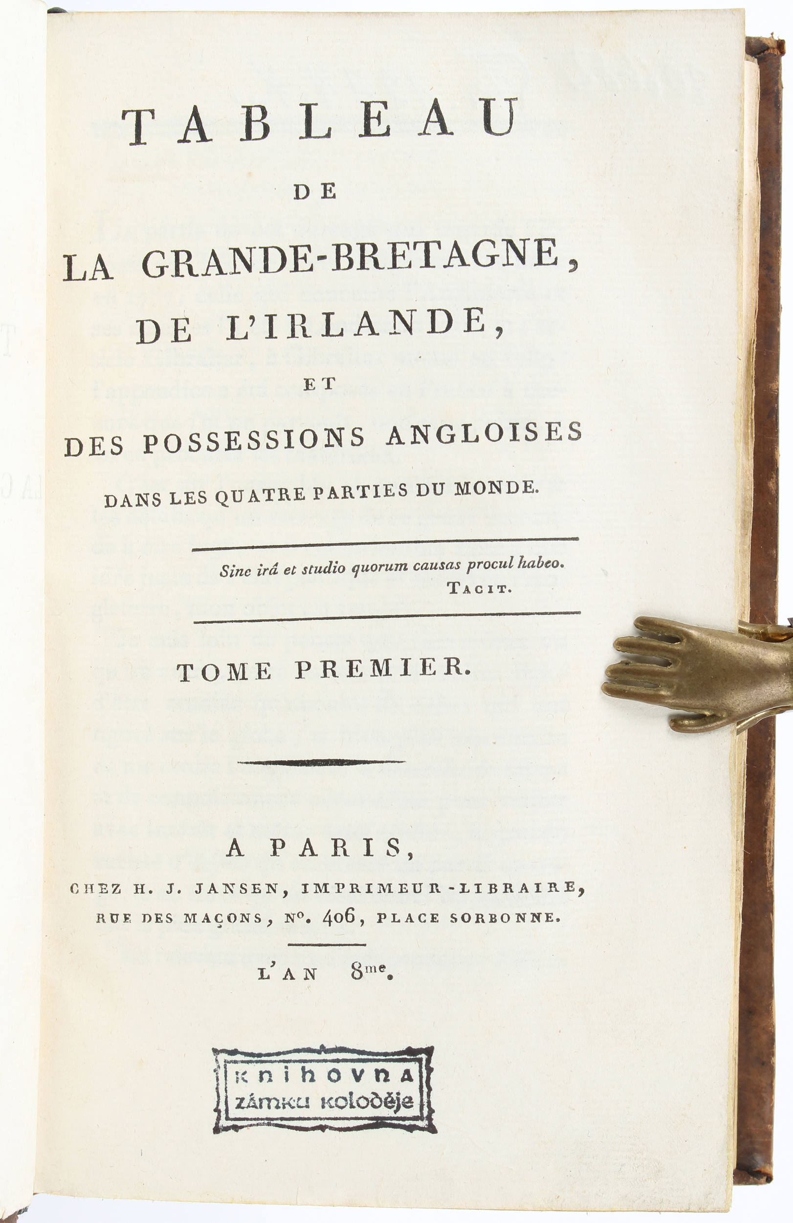 (Baert-Duholant), Grande Bretagne. 4 Bde