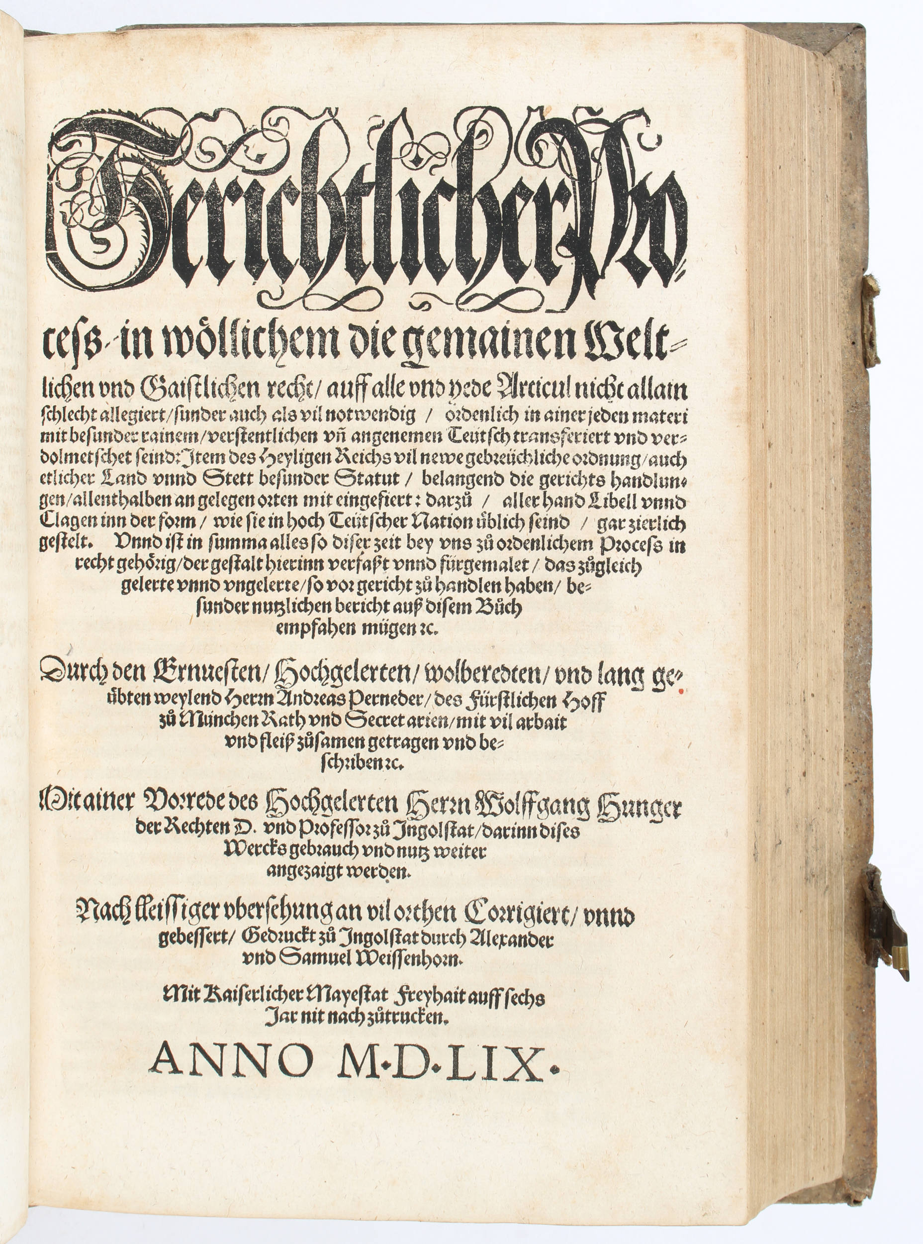 Perneder, Institutiones. 1559