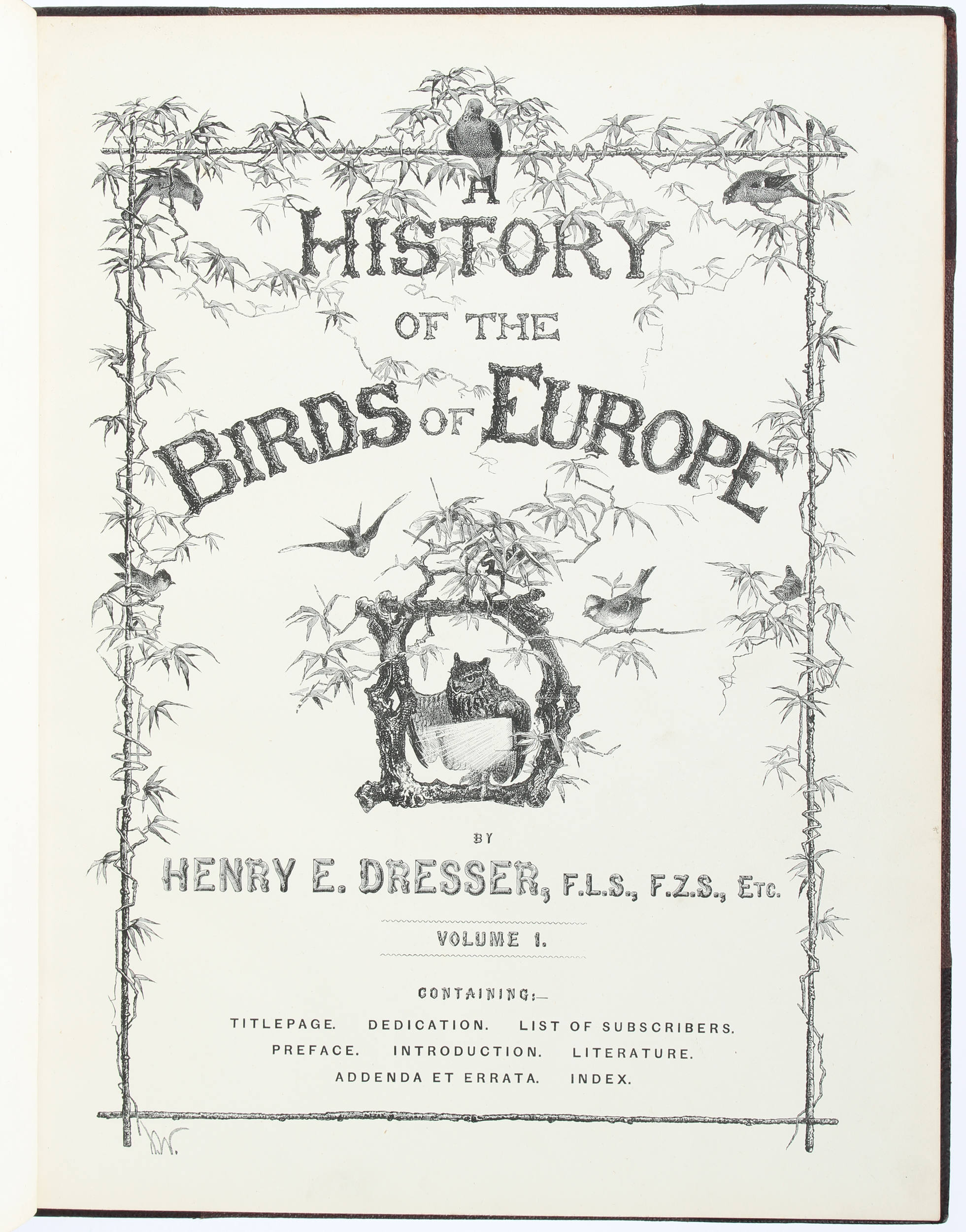 Dresser, The Birds of Europe. 9 Bde.