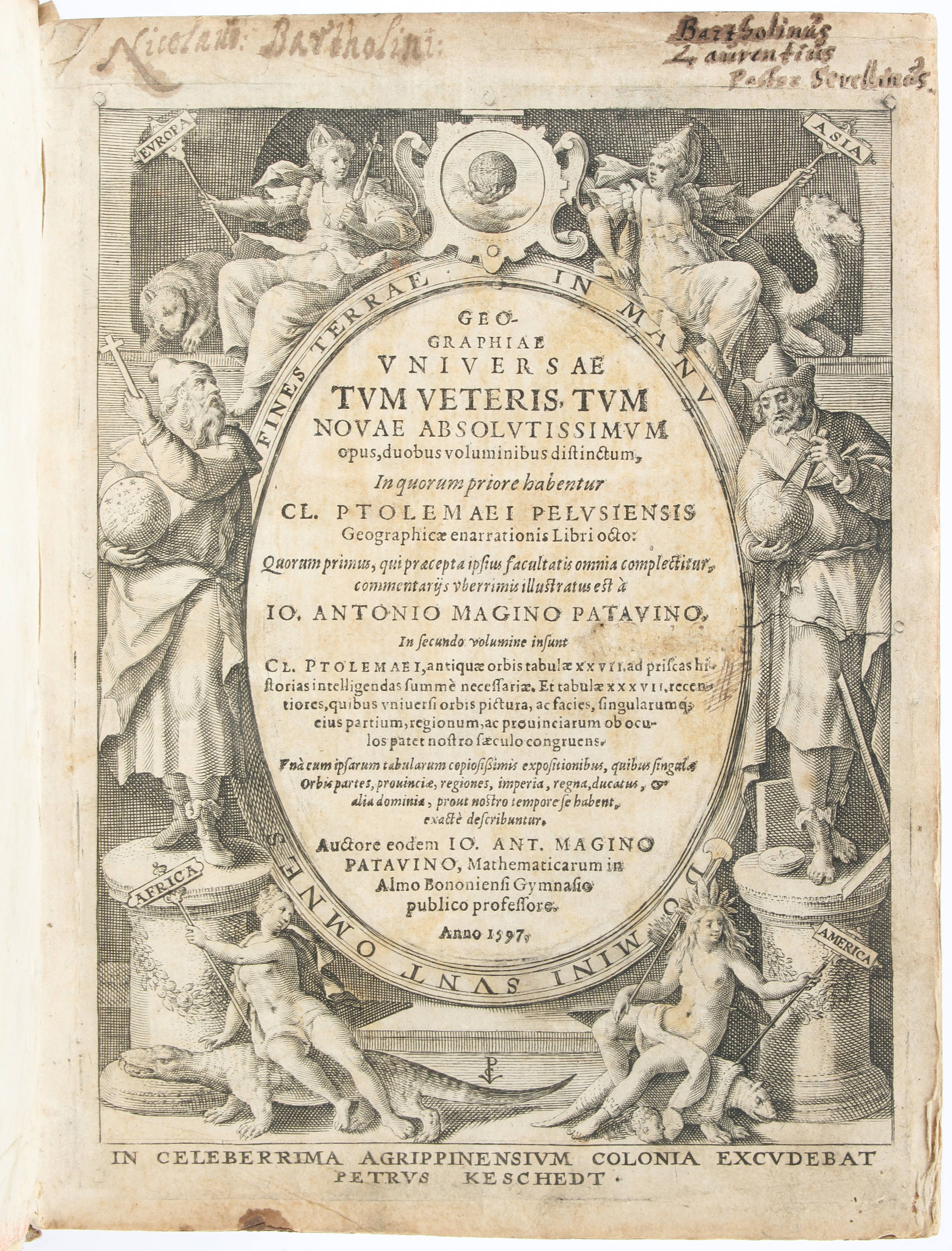 Ptolemaeus, Geographia. 1597