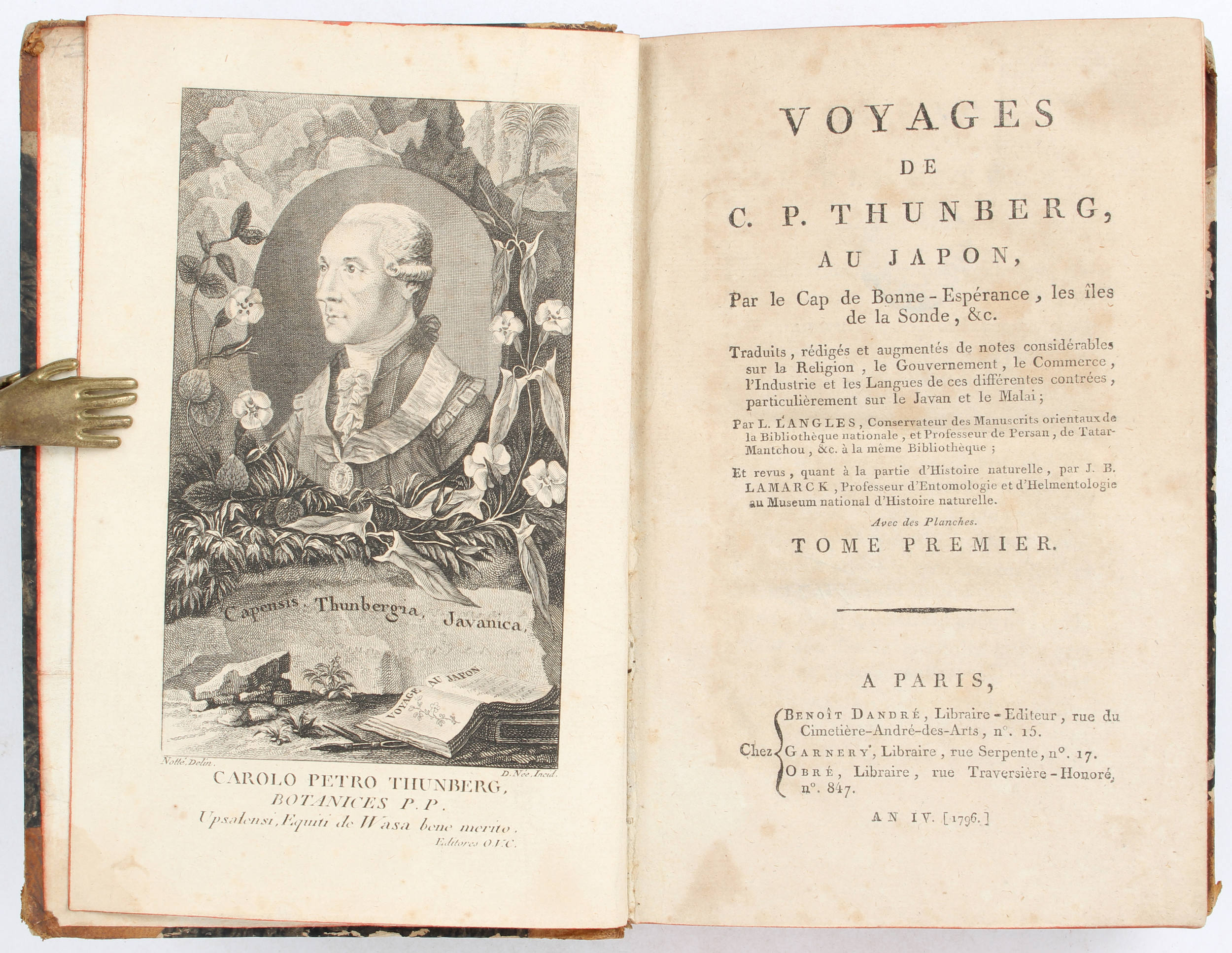 Thunberg, Voyages au Japon. 4 Bde.