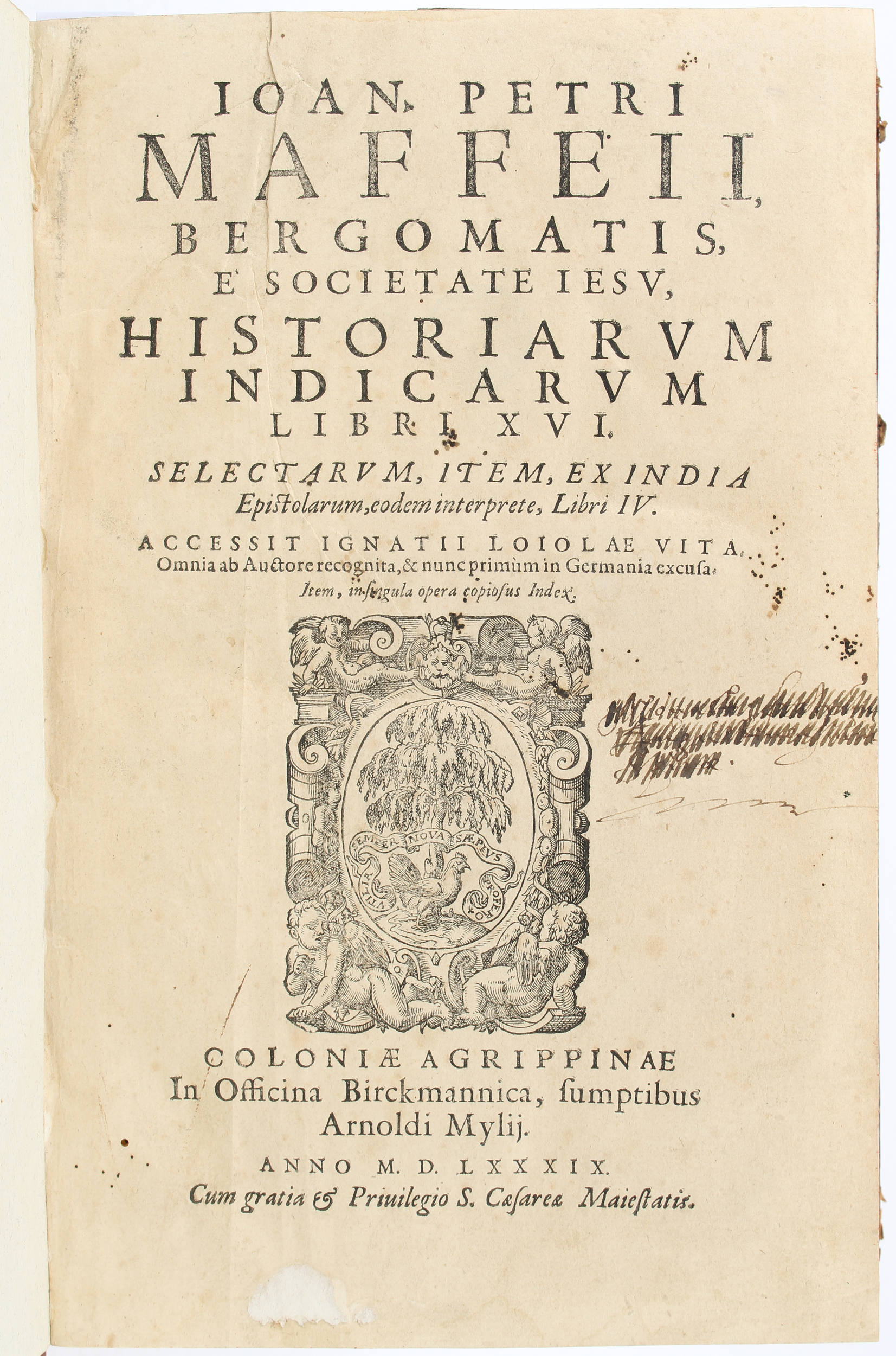 Maffei, Historiarum Indicarum 1589