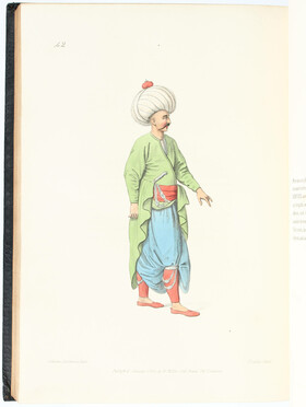 (Dalvimart) Costume of Turkey + Military Costume of Turkey. 2 Bde.