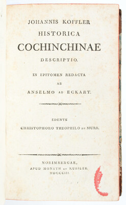 Koffler, Historica Cochinchinae + Beibd.