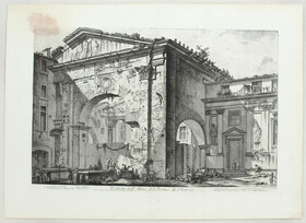 Rom. Atrio del portico di Ottavia. Piranesi