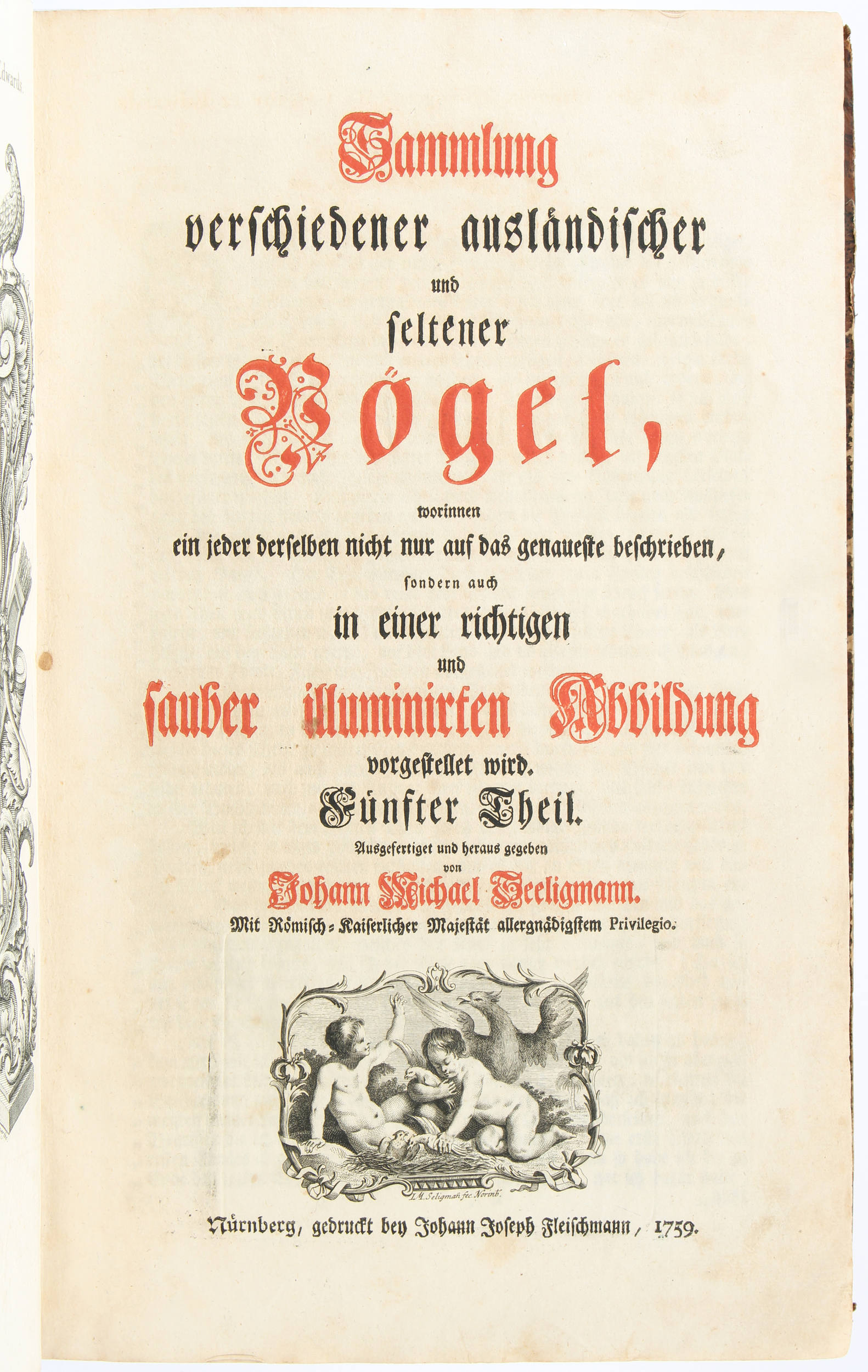 Seligmann. Sammlung seltener Vögel. Teil 5+6 in 1 Bd.