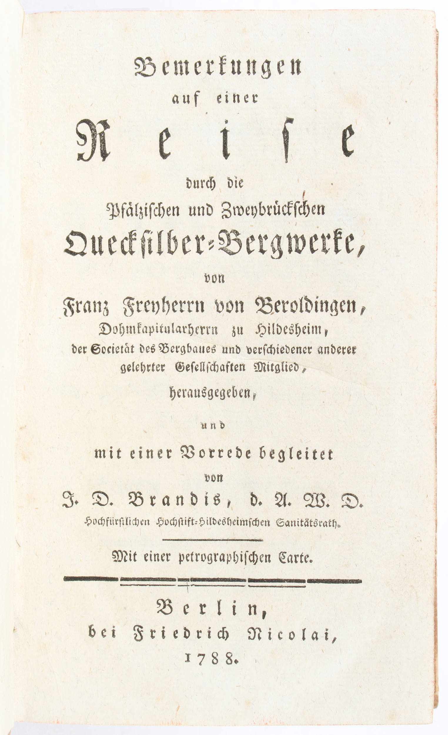 Beroldingen, Quecksilber-Bergwerke