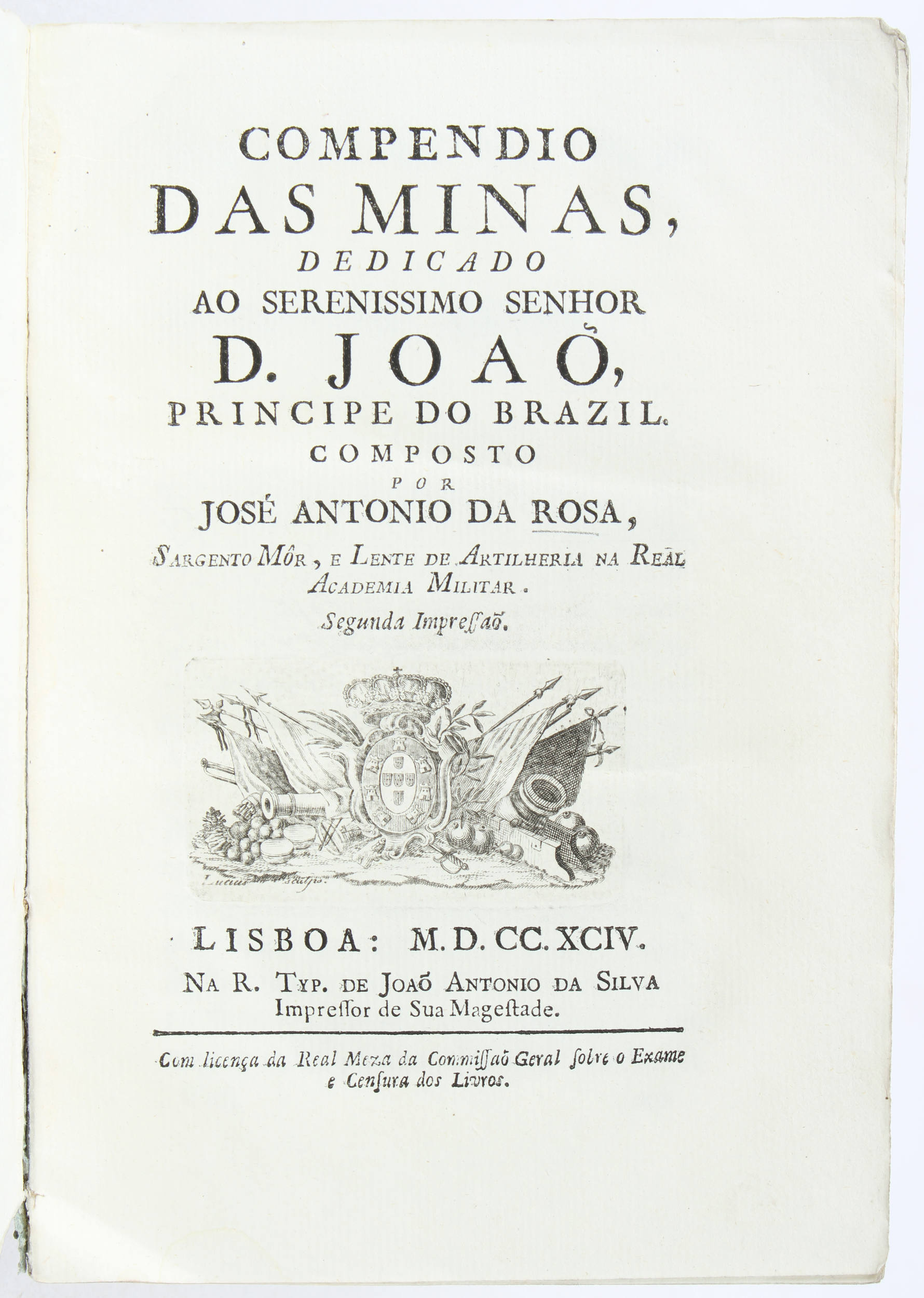 Da Rosa, Compendio das minas