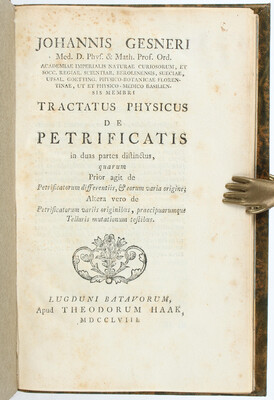 Gesner, Tractatus physicus de petrificatis