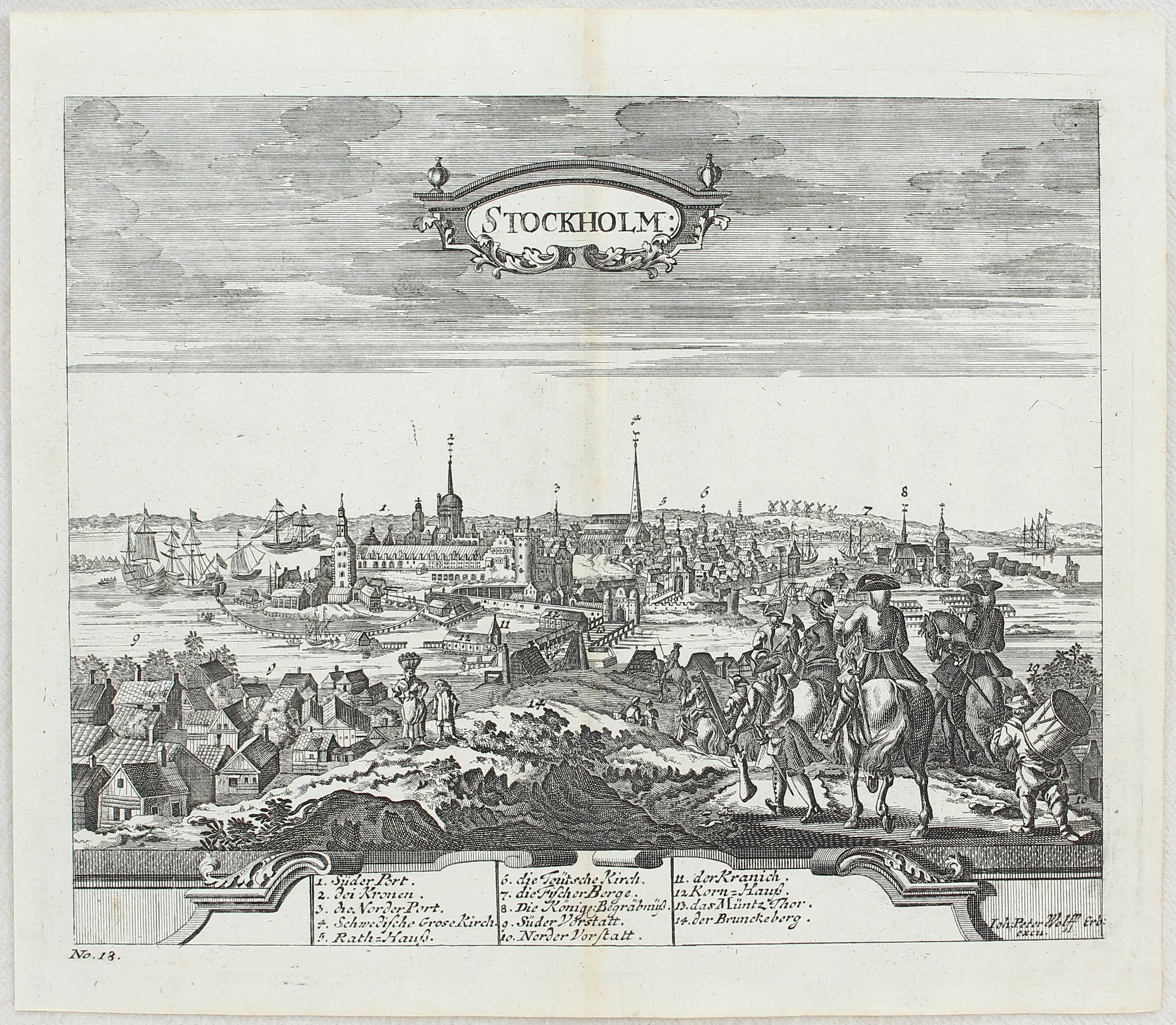 Stockholm. J. P. Wolff / 5 Bll.