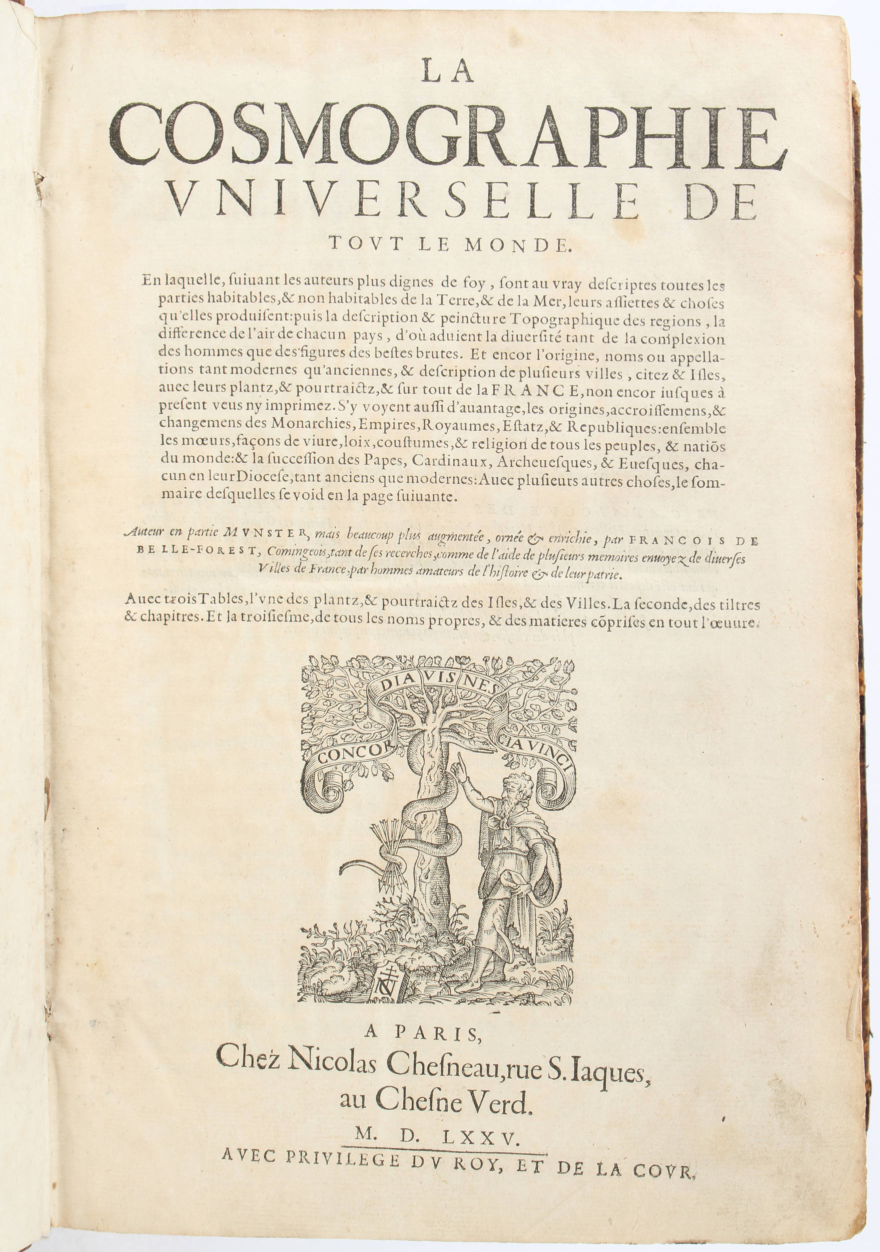 Münster & Belle-Forest, Cosmographie universelle. 2 Bde.