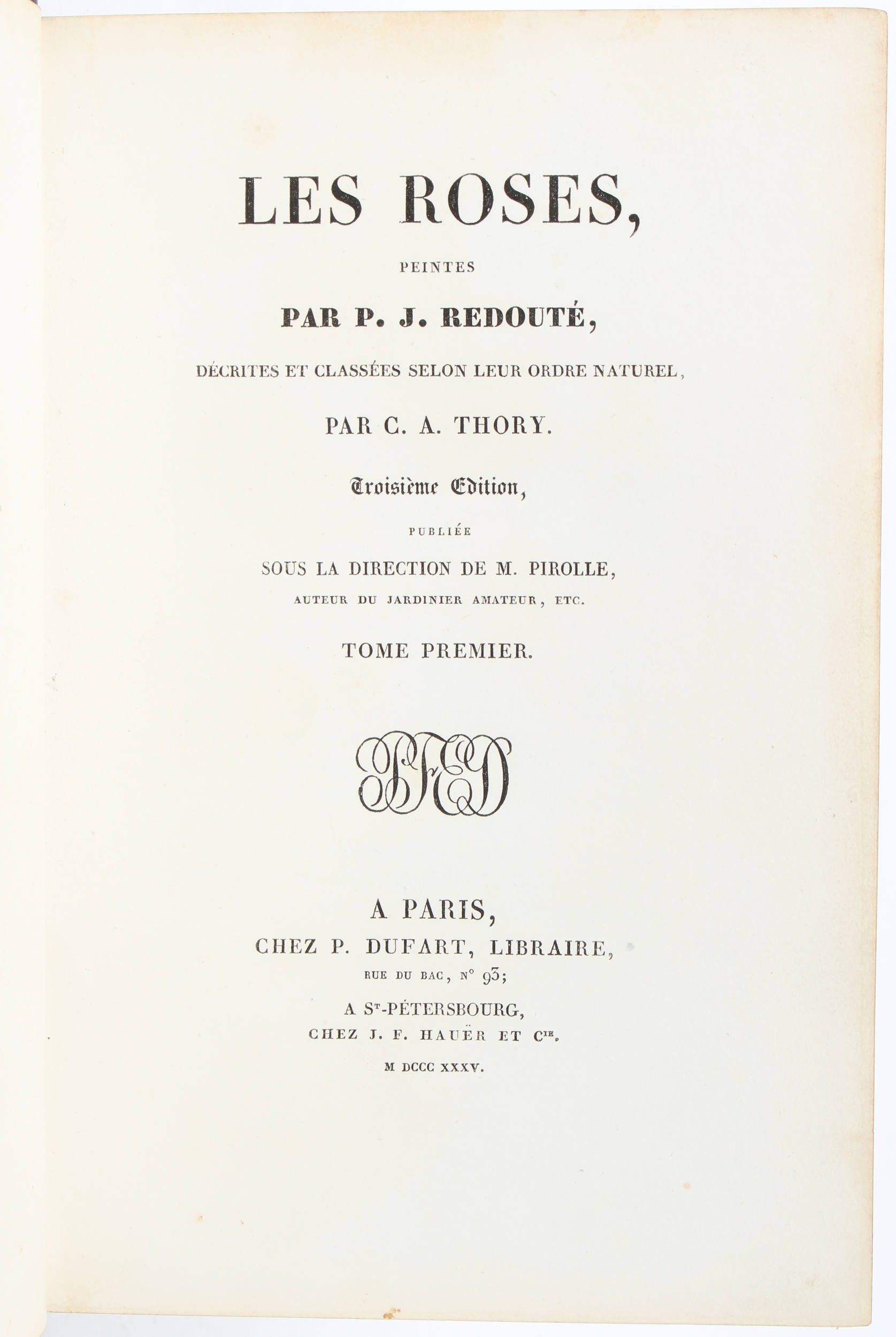 Redouté, Les Roses. 3 Bde.